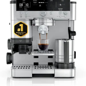 SUPER PROMOÇÃO - Cafeteira Ninja Luxe 3 em 1 com Moedor Integrado e Espumador de Leite, o Melhor para o Preparo de Espresso