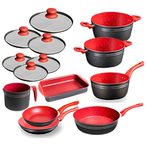 Kit Panelas RedSilver 14 Peças + Espátula